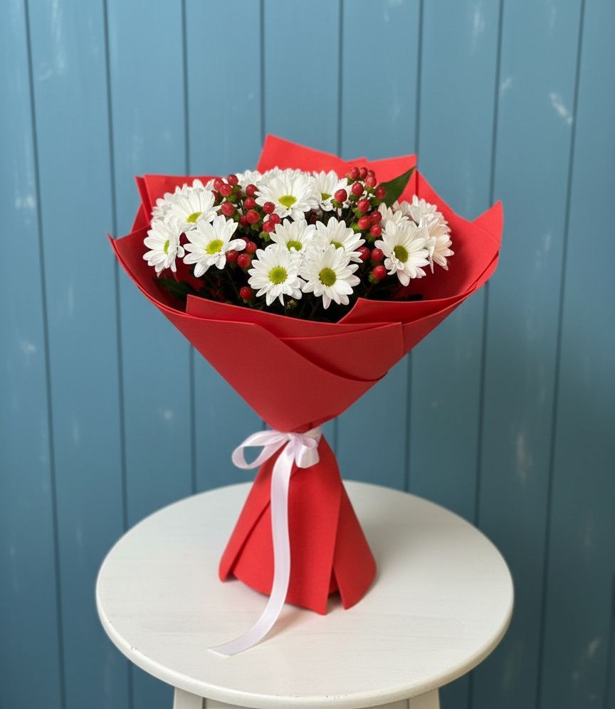 Букет цветов из: Хризантемы в Санино