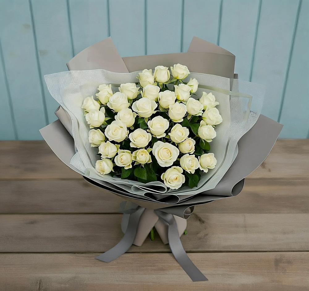 Букет Белоснежная нежность в Санино