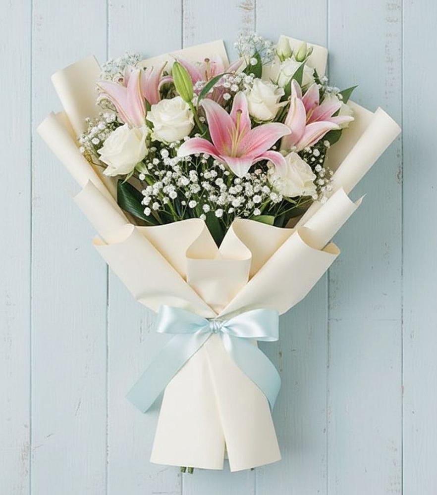 Букет цветов из: Лилии в Санино