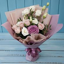 Букет цветов из:  Розы и Лизиантусы в Санино