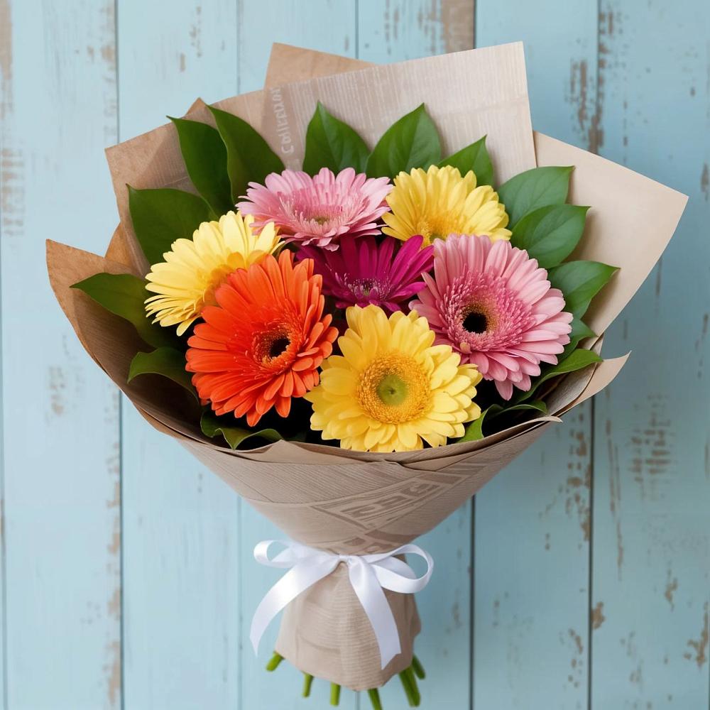 Букет цветов из: Герберы в Санино
