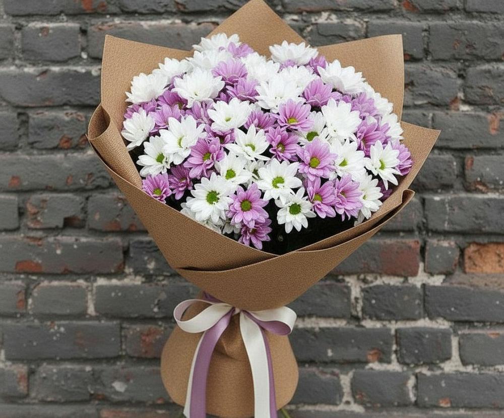 Букет цветов из: Хризантемы в Санино