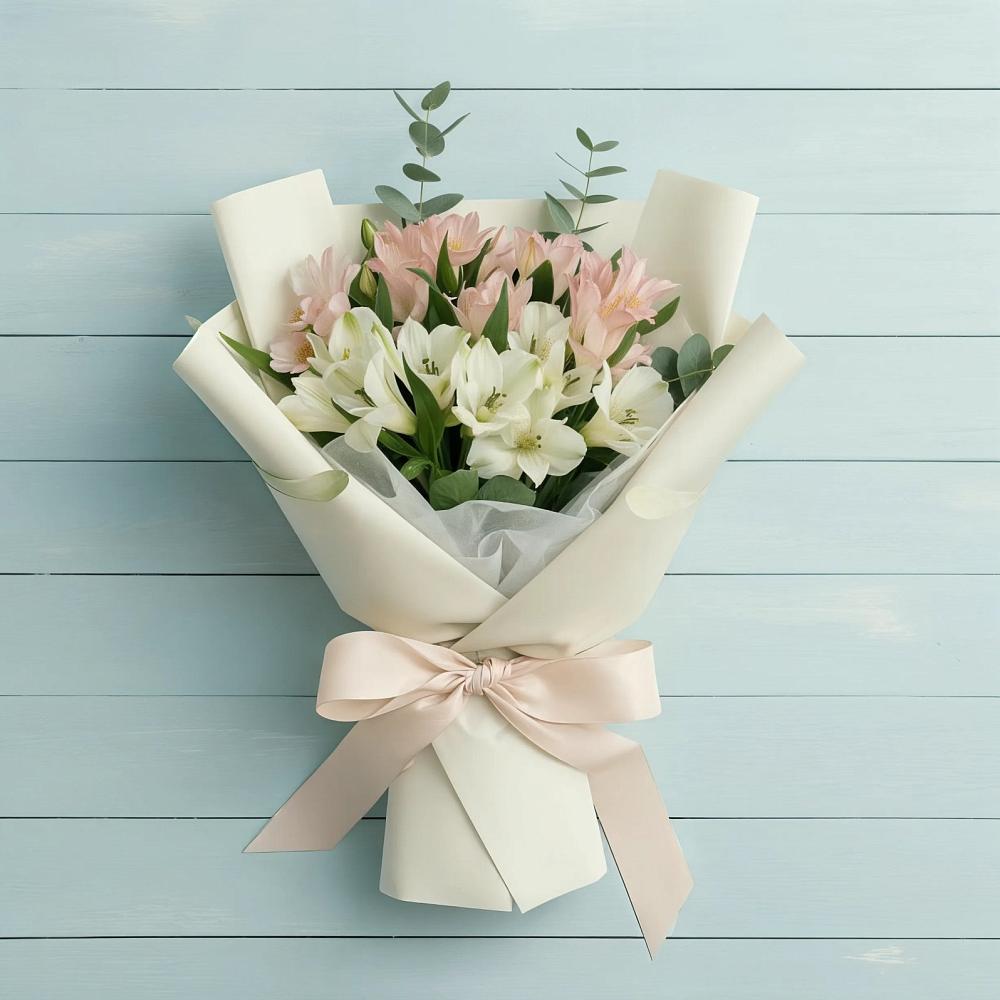 Букет цветов из: Альстромерии в Санино