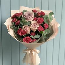 Букет цветов из:  Гвоздики и Розы в Санино