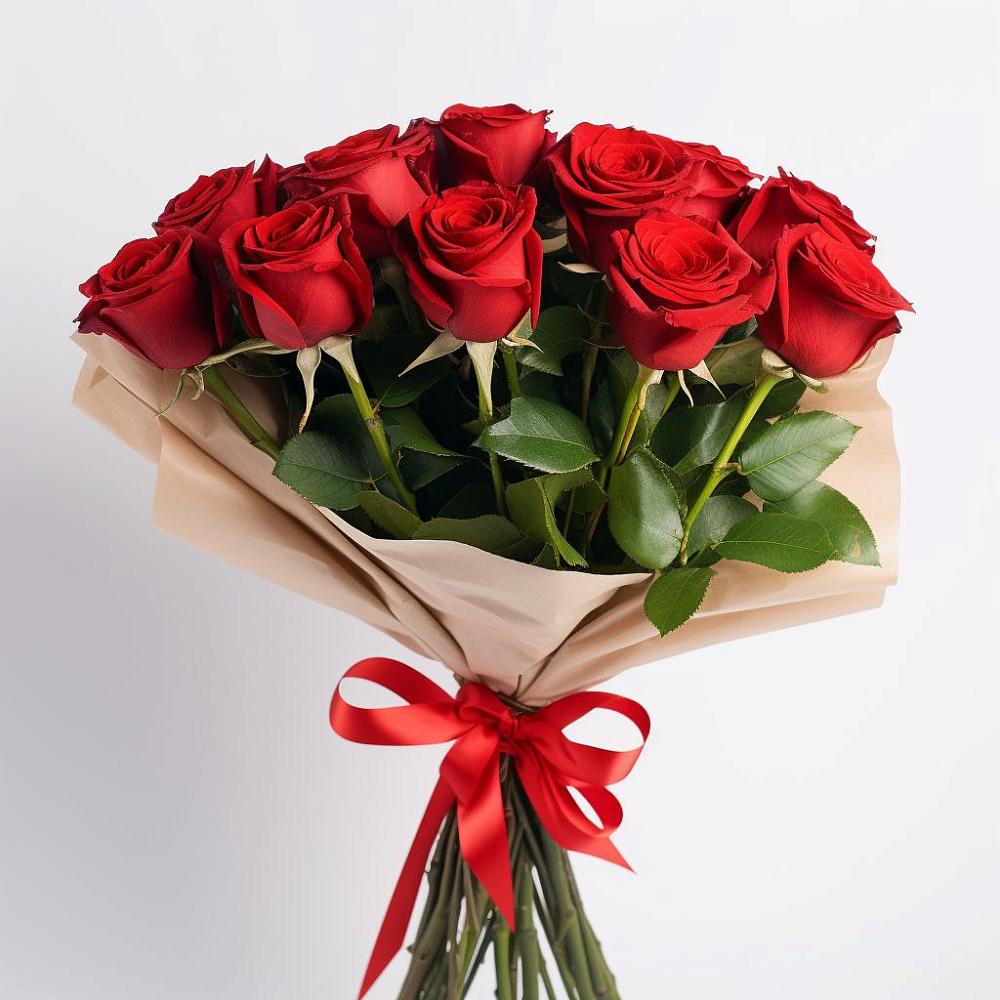 Букет 11 Красных роз Эдлесс Лав в Санино