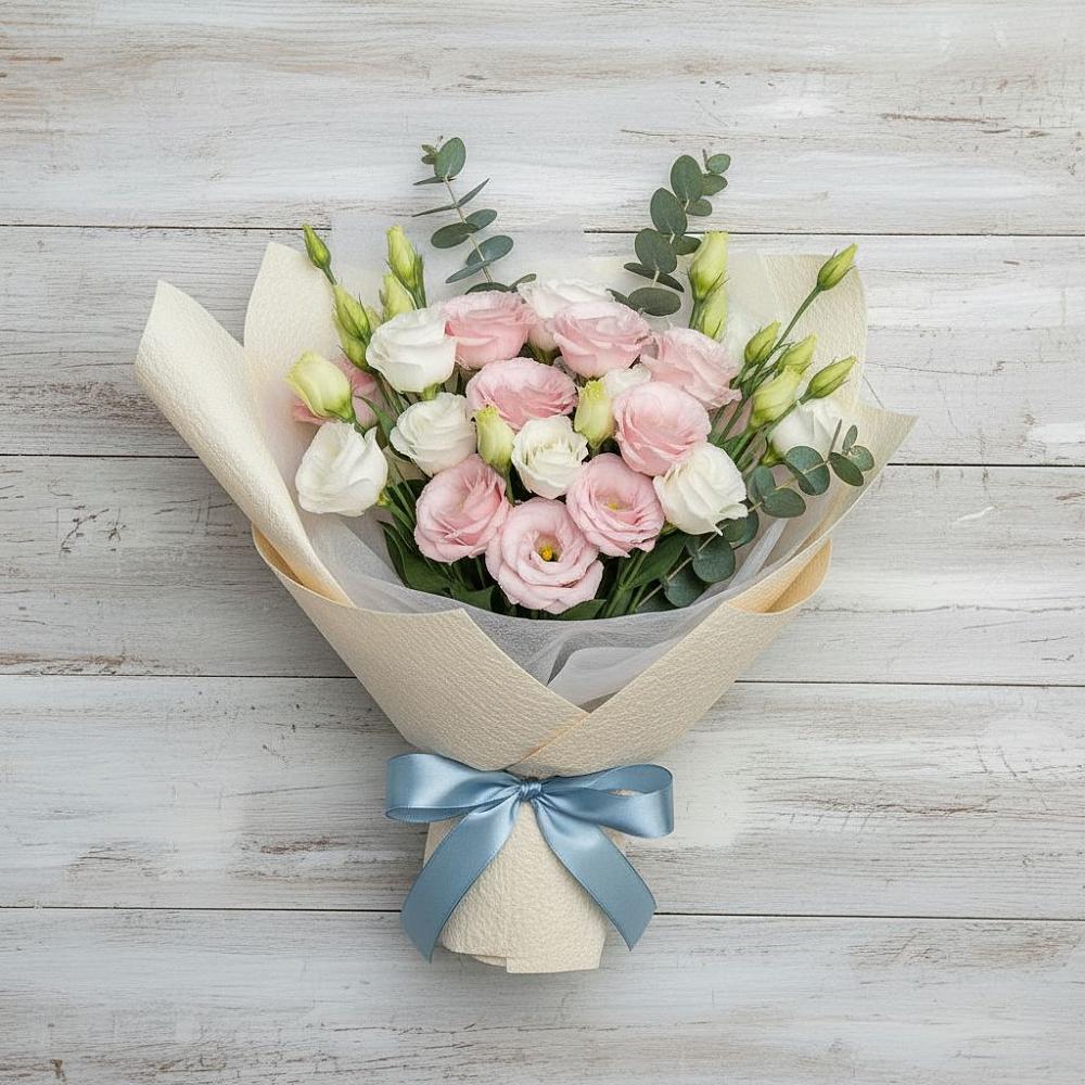 Букет цветов из: Лизиантусы в Санино